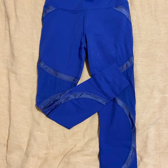 Fabletics Powerhold Leggings | Blue with Mesh | Size S - Picture 2 of 5